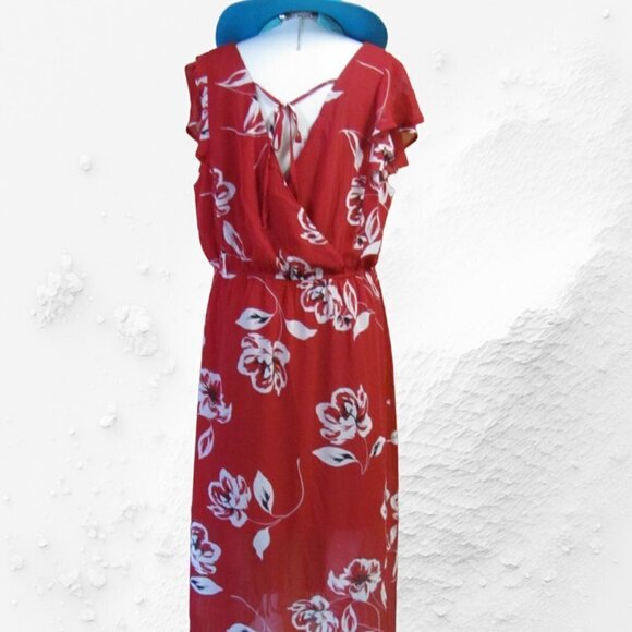 MAURICES  LADIES MAXI CAP SLEEVED DRESS - Picture 5 of 7